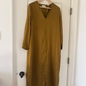 Billy Reid Mustard 100% Silk Dress